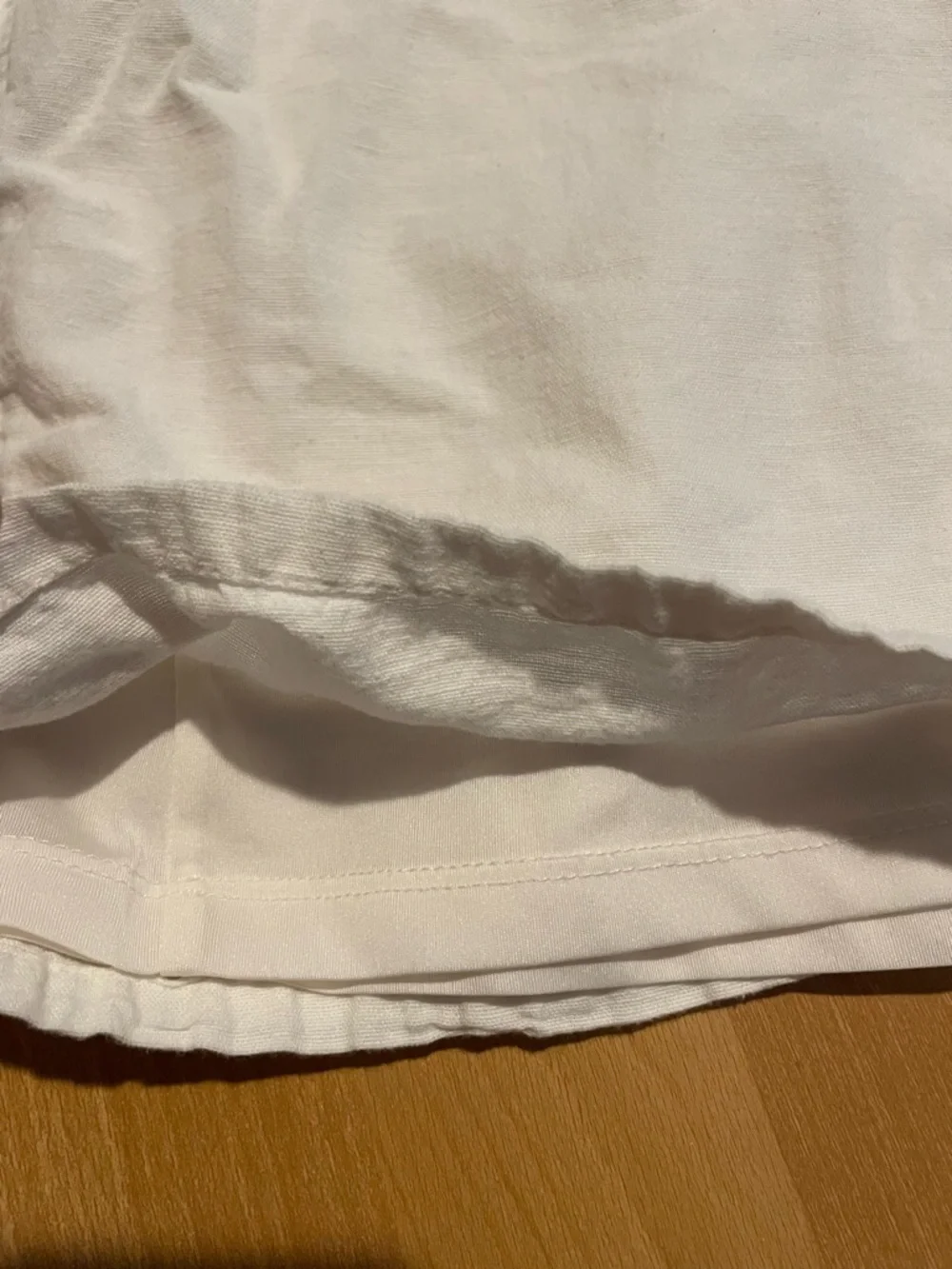 White Wide-Leg Cotton and Linen Jumpsuit - Picture 3 of 8
